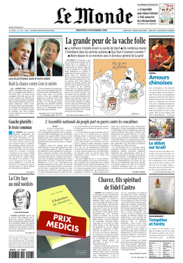 LE MONDE/PAGES<UNE>