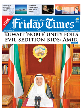 Kuwait 'Noble' Unity Foils Evil Sedition Bids: Amirpage 8