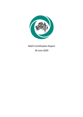 NAATI Certification Report 30 June 2020