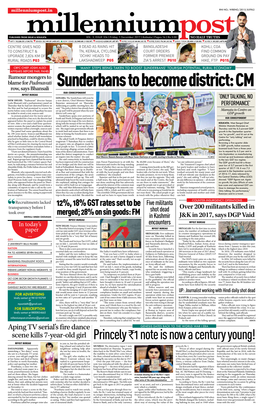 1 Note Is Now a Century Young! MPOST BUREAU to Join In, but the Petrified Sib- Ling Refused and Rushed to Their MUMBAI: the Diminutive Rupee 1 Note Princely Re 1