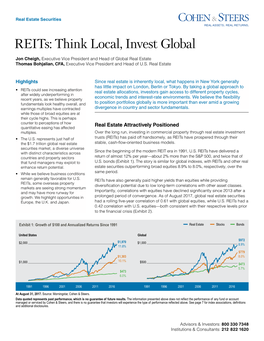 Reits: Think Local, Invest Global