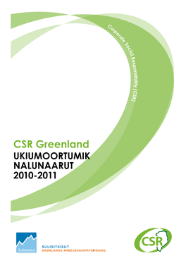 CSR Greenland Ukiumoortumik Nalunaarut 2010-2011