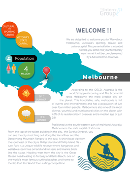 Melbourne’, Australia’S Sporting, Leisure and Culture Capital