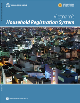 Household Registration System Public Disclosure Authorized Public Disclosure Authorized Public Disclosure Authorized