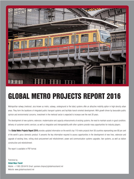 Global Report Global Metro Projects Report 2016 1.Qxp