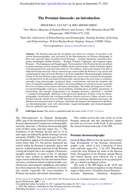 The Permian Timescale: an Introduction