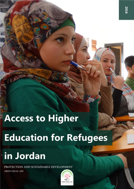 Access to Higher Education for Refugees in Jordan