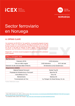 Sector Ferroviario En Noruega