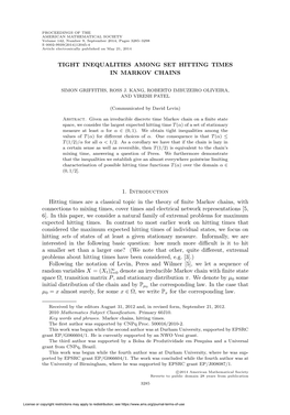 Tight Inequalities Among Set Hitting Times in Markov Chains