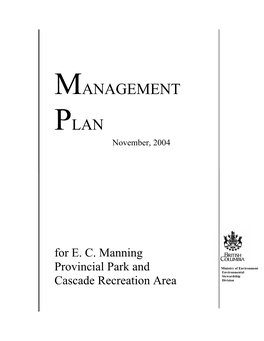 Management Plan