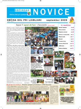OBČINSKE NOVICE, September 2009 on September 2009 Prelom:ON MAJ 05.Qxd 7.9.2009 9:34 Page 3 Pisma