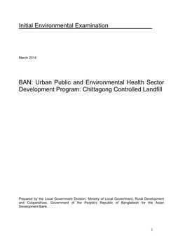 39305-013: Urban Public and Environmental Health Sector Development Program