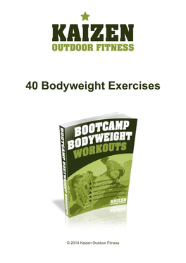 40 Bodyweight Exercises