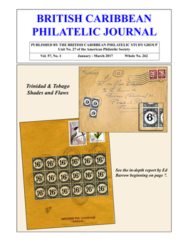 British Caribbean Philatelic Journal Vol