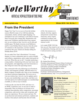 Official Newsletter of the Iwbc
