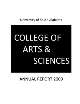 College of Arts & Sciences Annual Report 2009