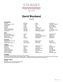 David Bluvband