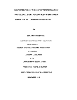 Thesis Mudzanire B.Pdf