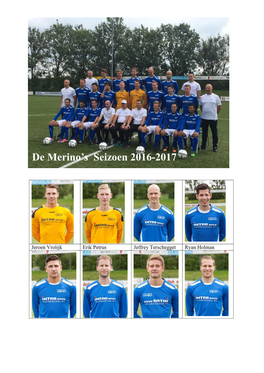 De Merino's Seizoen 2016-2017