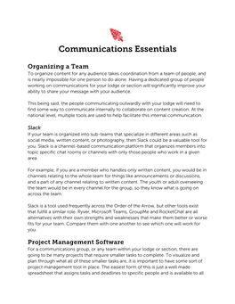 Communications Essentials
