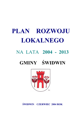 Plan Rozwoju Lokalnego