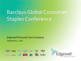 Barclays Global Consumer Staples Conference