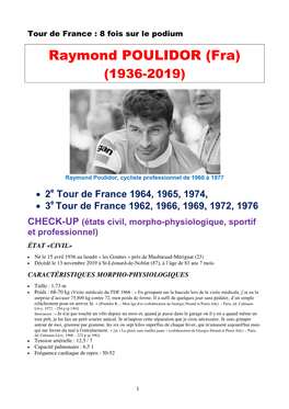 Raymond POULIDOR (Fra) (1936-2019)