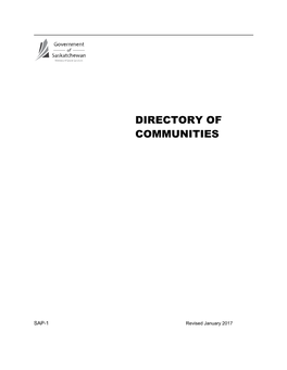 Directory of Communities