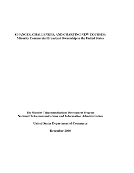 Minority Commercial Broadcast Ownership in the United States