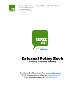 External Policy Book