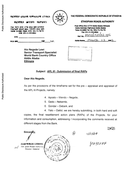 Resettlement Action Plan Final