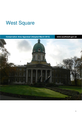 West Square Conservation Area Appraisal