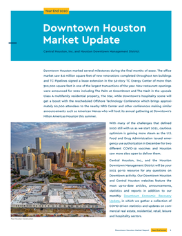 Downtown Houston Market Update