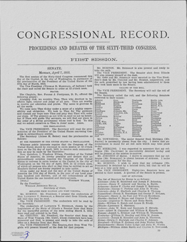 ·Congressional RECORD. PROCEEDINGS and DEBATES of the SIXTY-THIRD CONGRESS