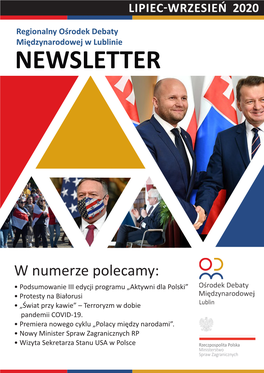 Newsletter RODM Lipiec-Wrzesień 2020