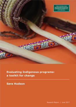 Sara Hudson Evaluating Indigenous Programs