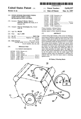 United States Patent (19) 11 Patent Number: 5,610,327 Becker Et Al