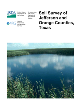 Soil Survey of Jefferson and Orange Counties, Texas (2006)
