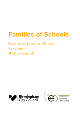 Birmingham KS4 Family Groups 2019