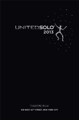 2013 United Solo Festival Guide