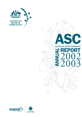 Australian Sports Commission Annual Report 2002-2003
