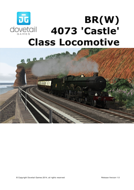 BR(W) 4073 'Castle' Class Locomotive