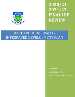 Makhado Municipality Integrated Development Plan