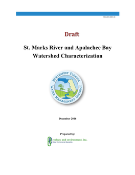 St. Marks River and Apalachee Bay Watershed Characterization