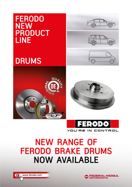 New Range of Ferodo Brake Drums Now Available Vehicle Manufacturers Index