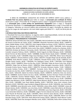 Assembleia Legislativa Do Estado Do Espírito Santo