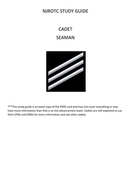 Njrotc Study Guide Cadet Seaman