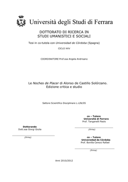 Tesi Frontespizio Ufficiale