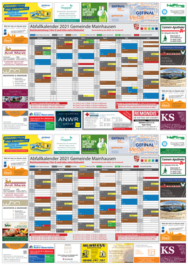 Vollständiger Abfallkalender 2021 Zum Download