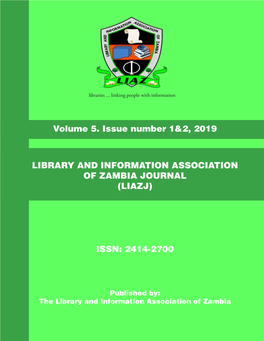 Volume 5. Issue Number 1&2, 2019 LIBRARY and INFORMATION